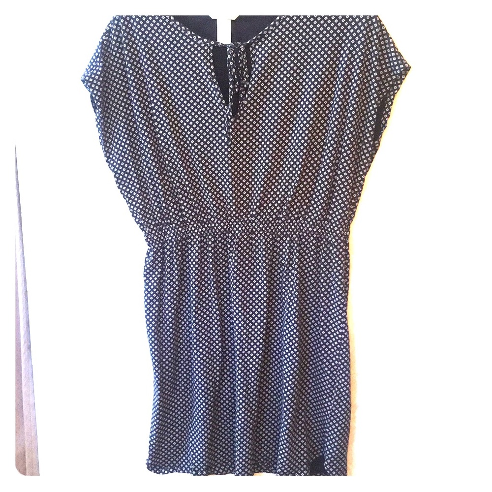 Blue Flower Casual Dress